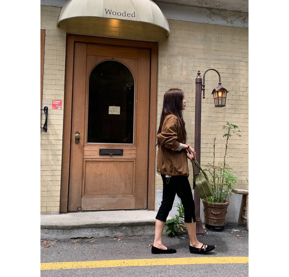 Low-rise capri pants