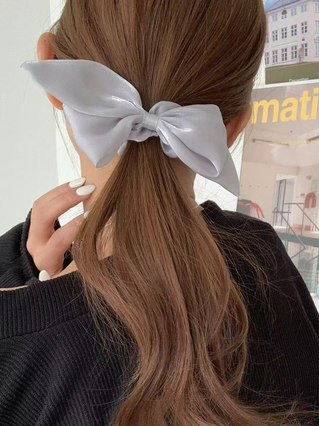 Chiffon ribbon scrunchies