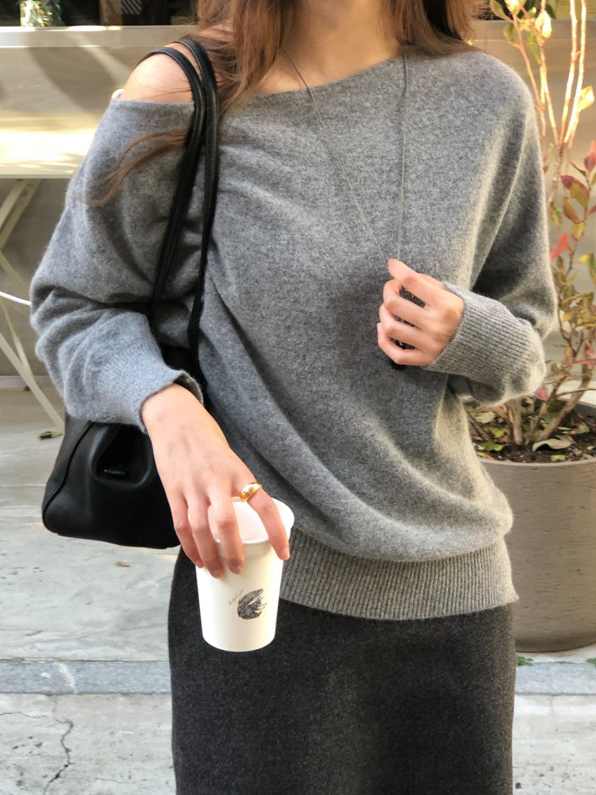 Siena fox unbalance knit-3col