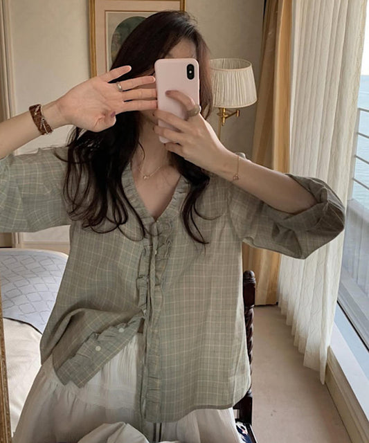 handel check blouse-2col