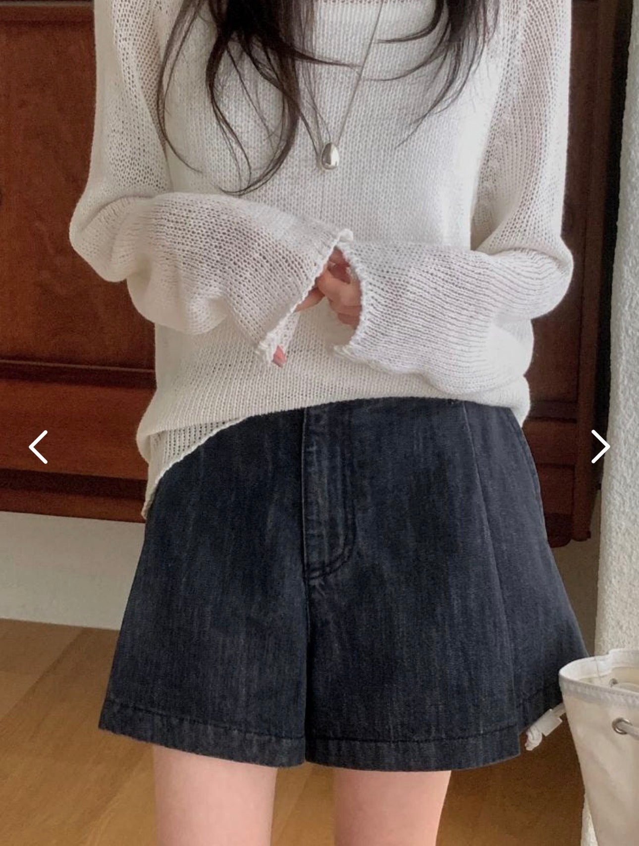 pintuck half pants-2col