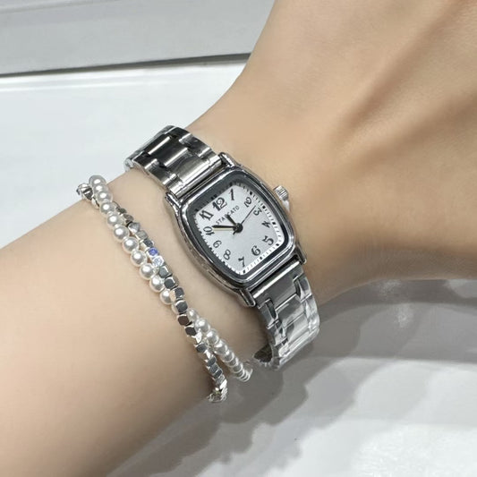 staccato round square silver