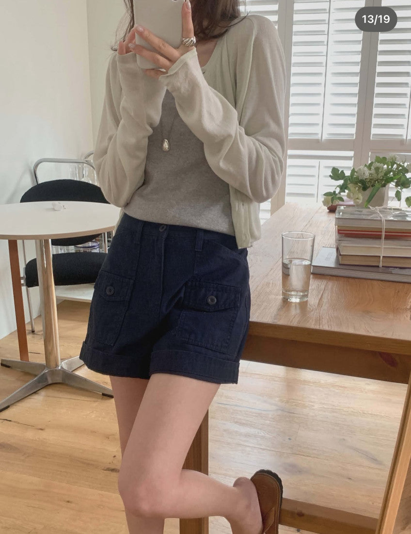 rari linen cardigan-4col