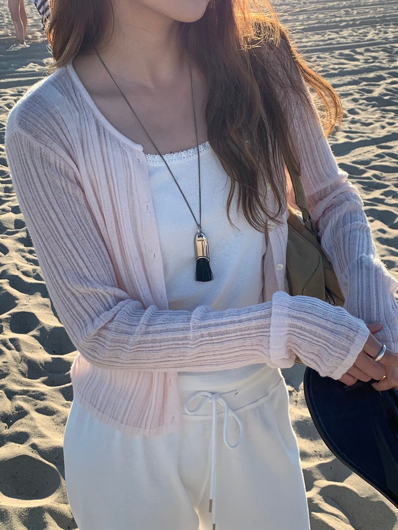 Novella alpaca round cardigan-4col