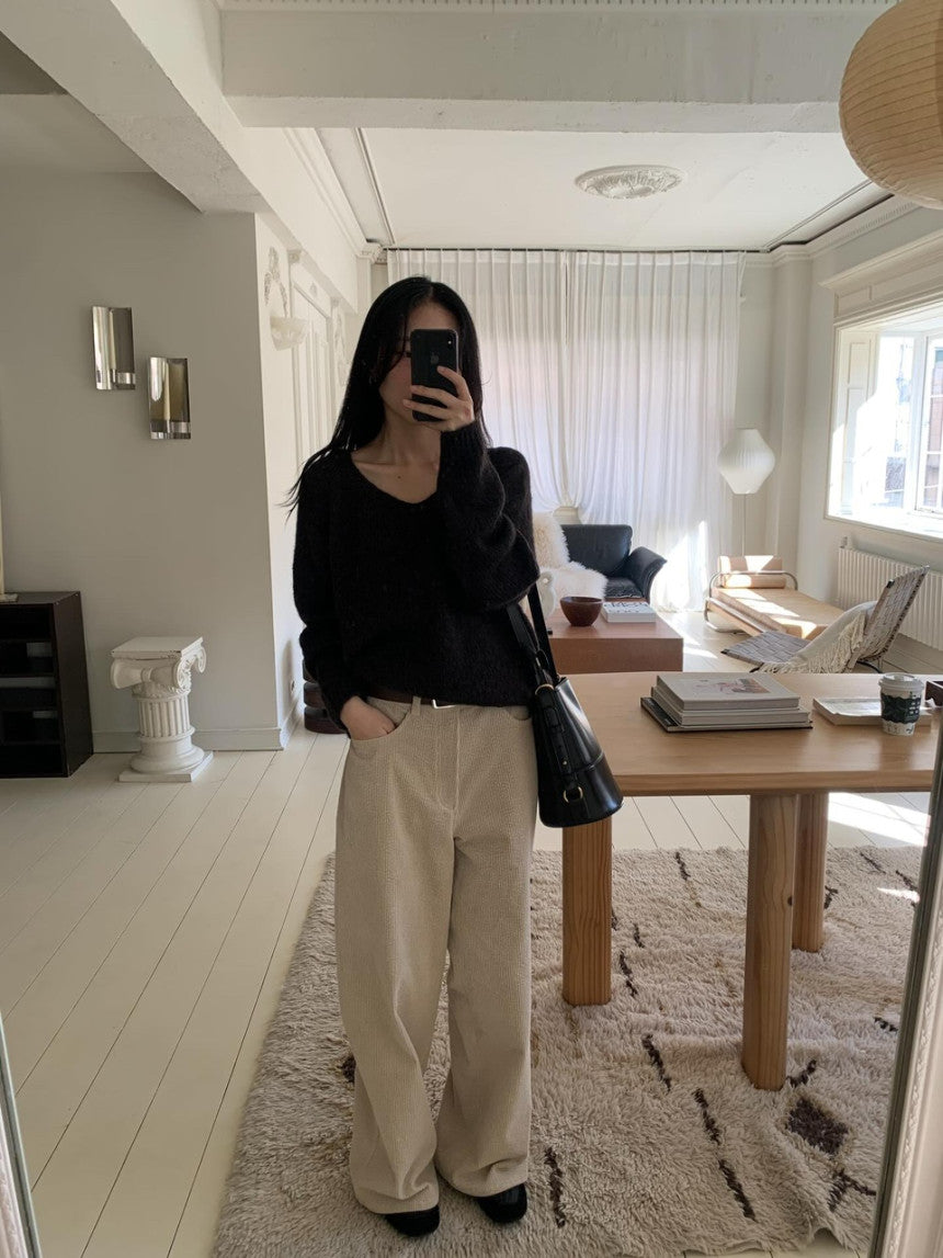 Isabel corduroy pants-2col