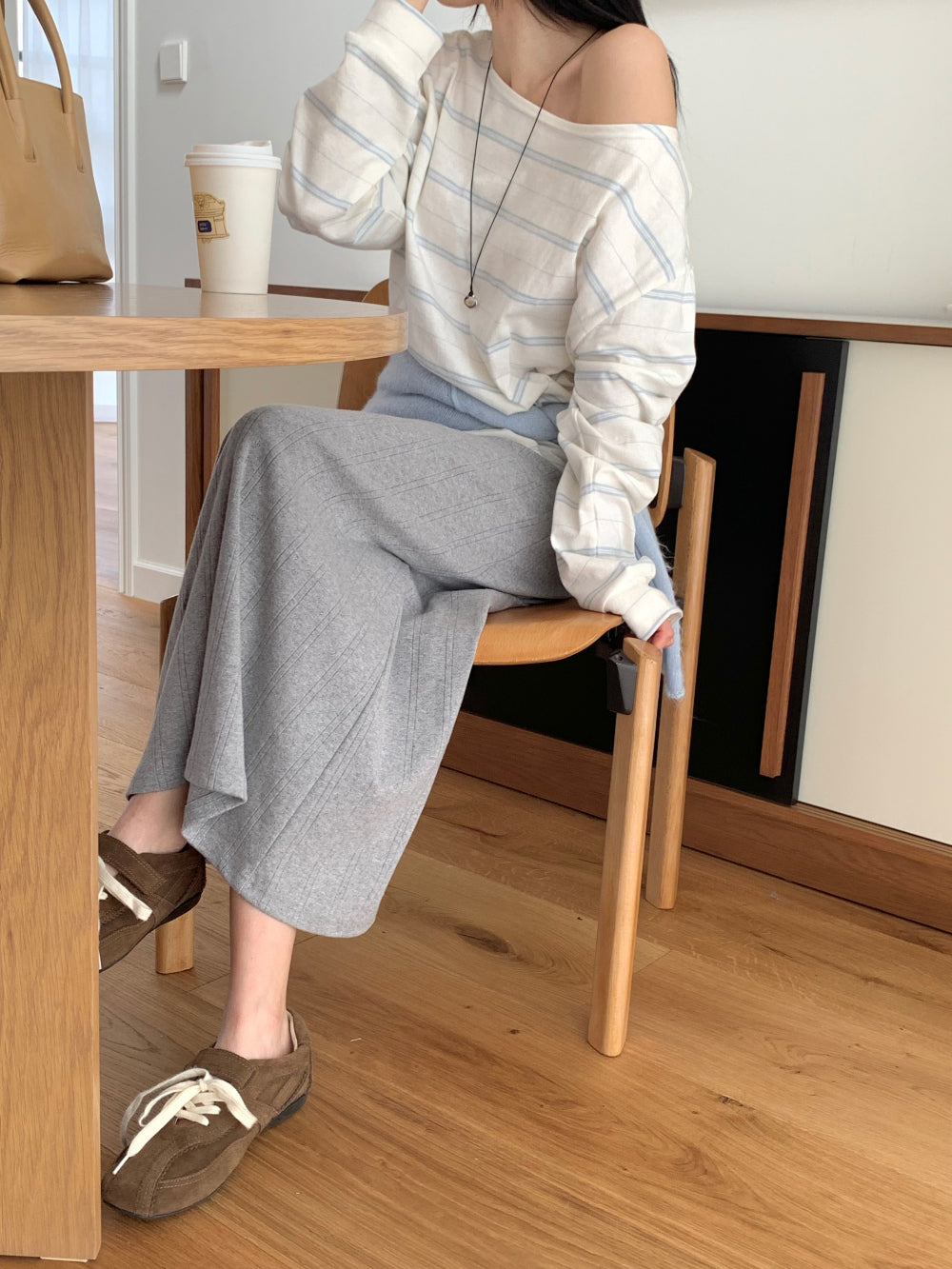 Celine off shoulder T-4col