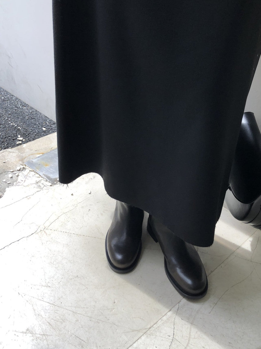 Mone wool flare skirt-2col