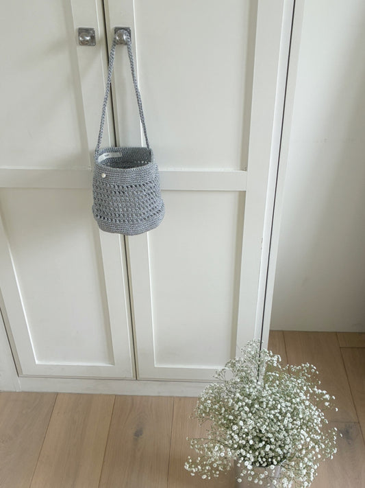 即納 pompom knit bag