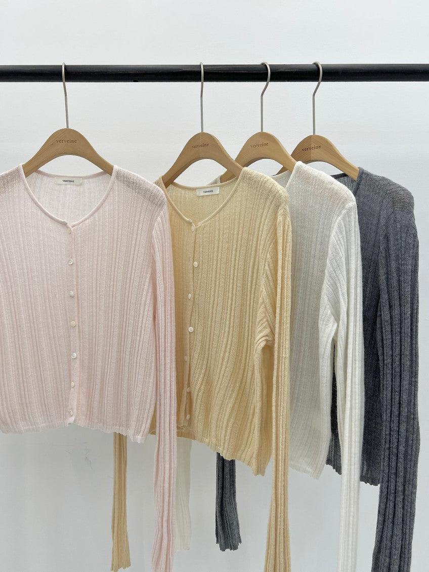 Novella alpaca round cardigan-4col