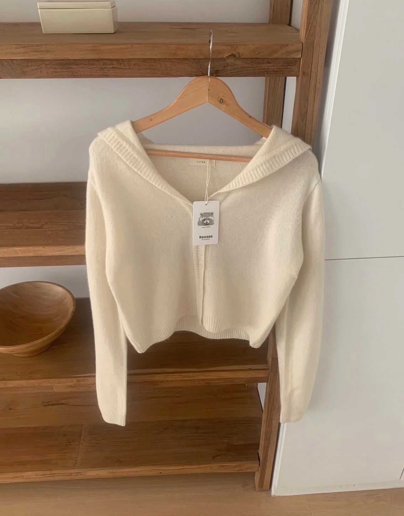 liter roa raccoon sailor cardigan-2col