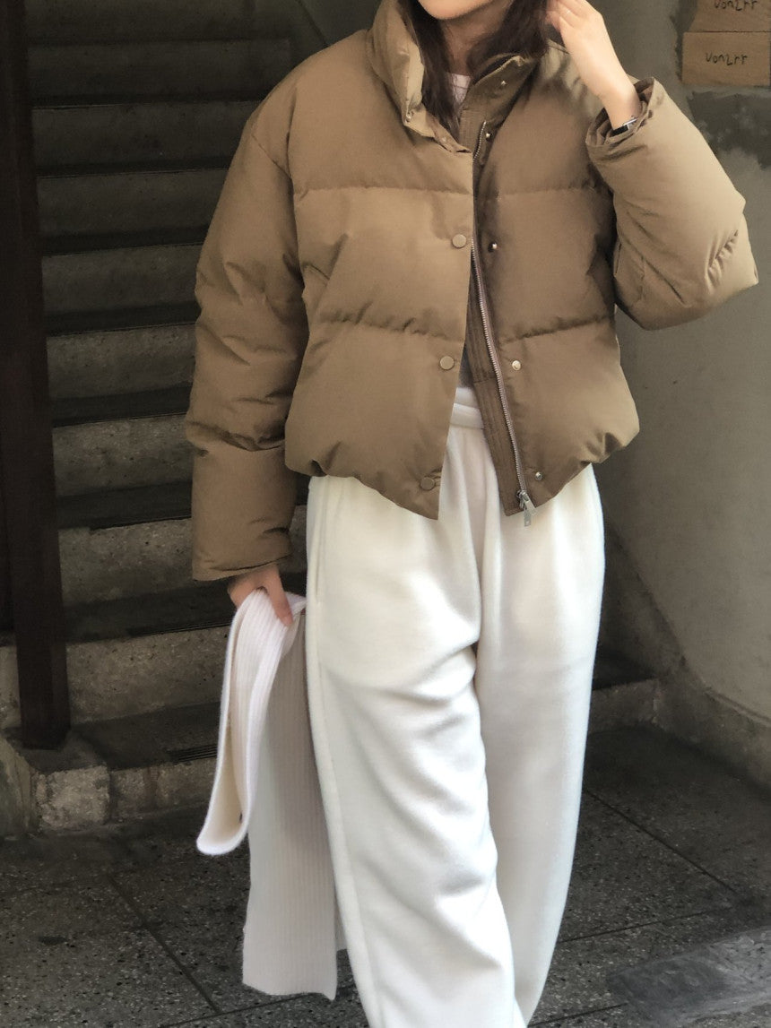 Basel duckdown short padding-3col