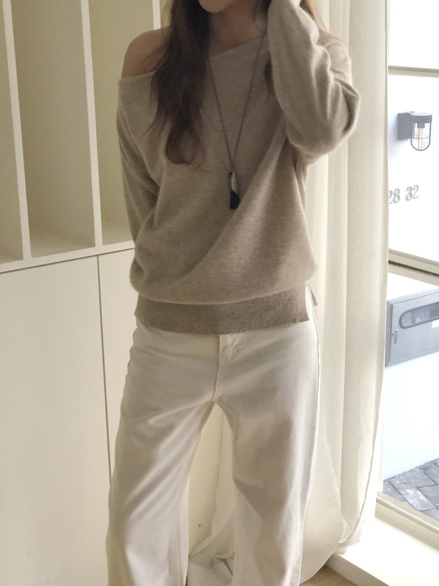 Siena fox unbalance knit-3col