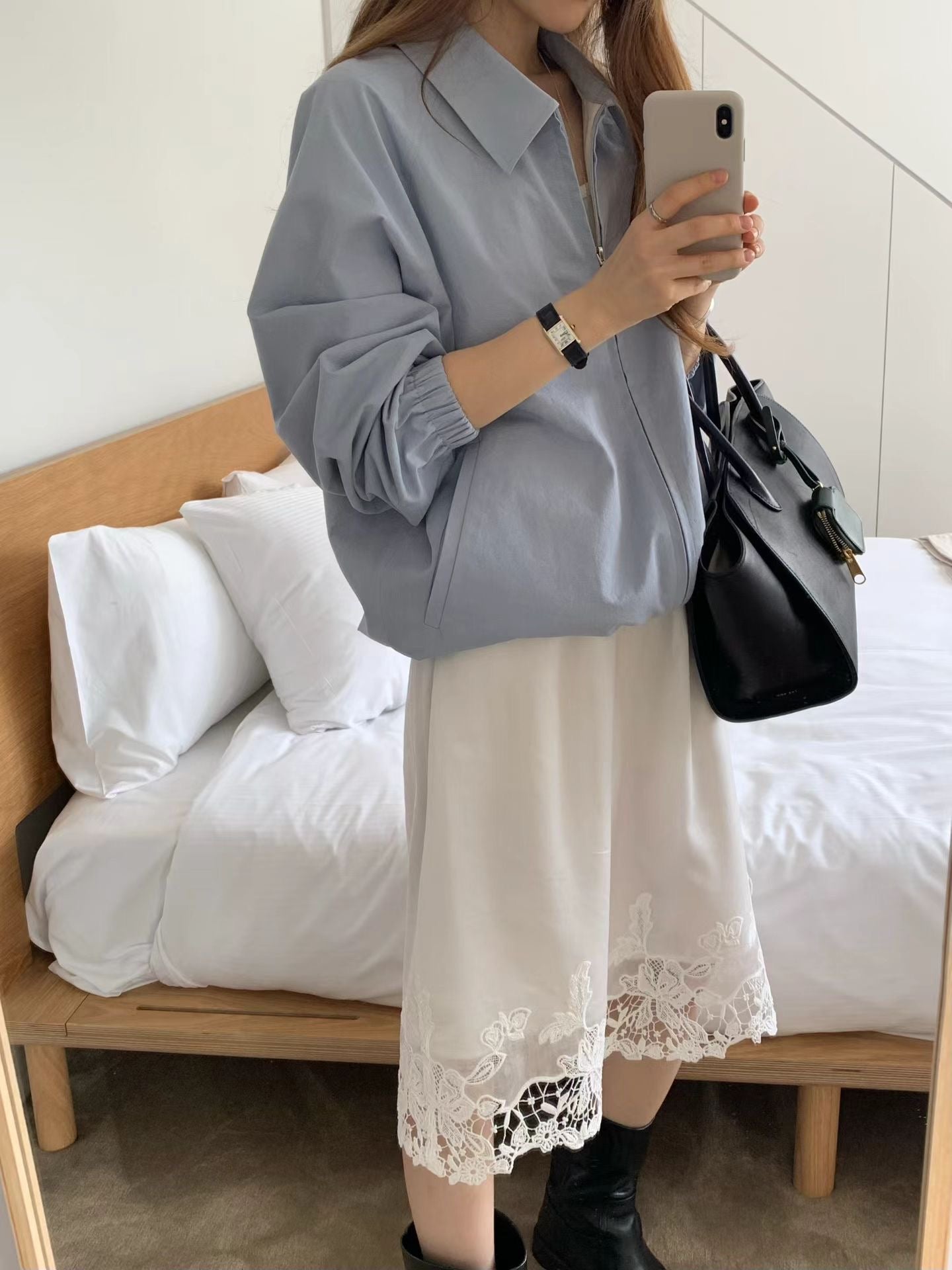 Ounce basic blouson jumper-2col