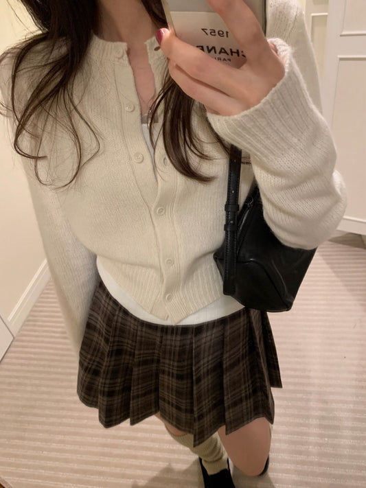 Michelle baby alpaca cardigan-4col