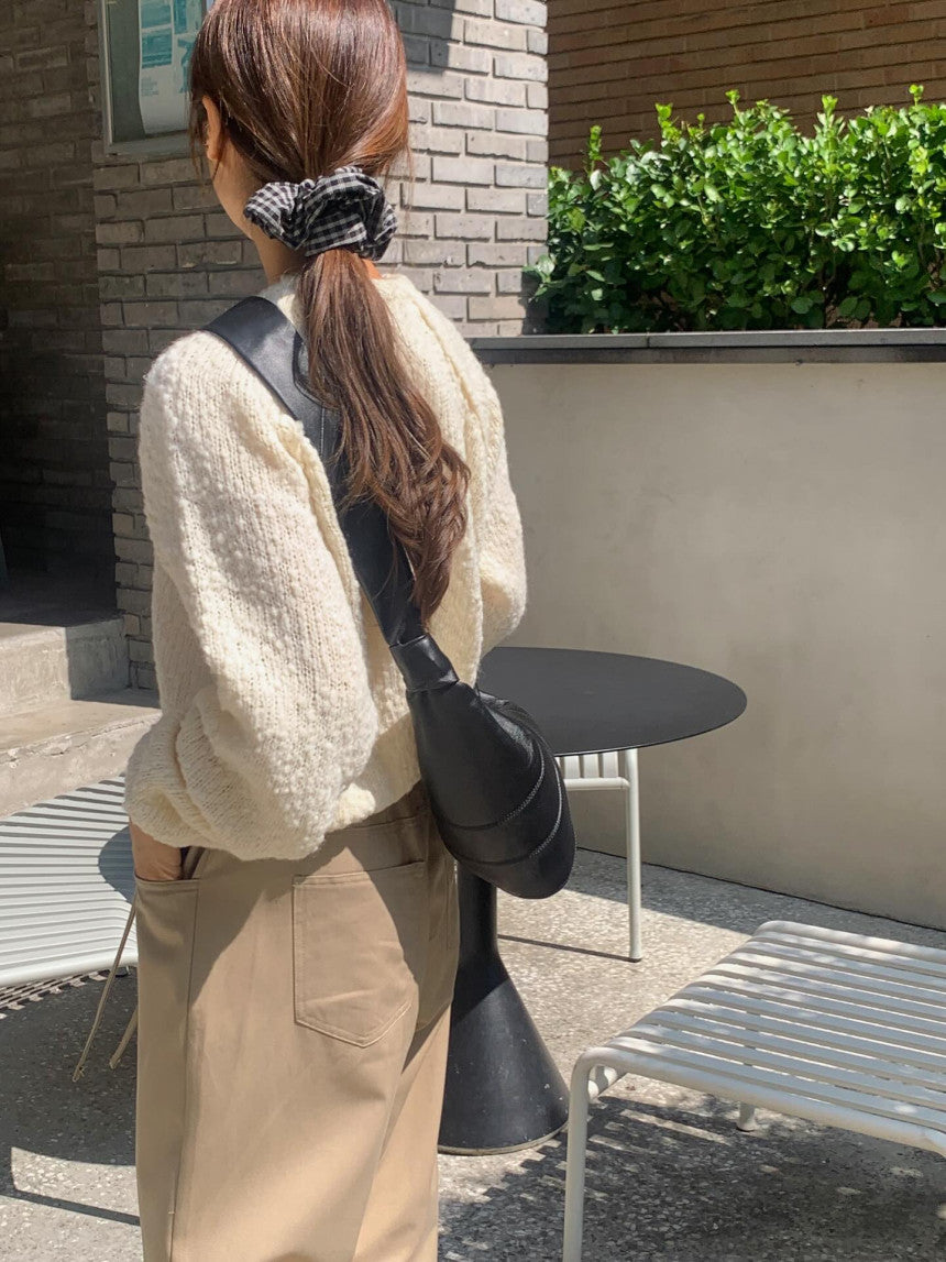 liter mini check scrunchies