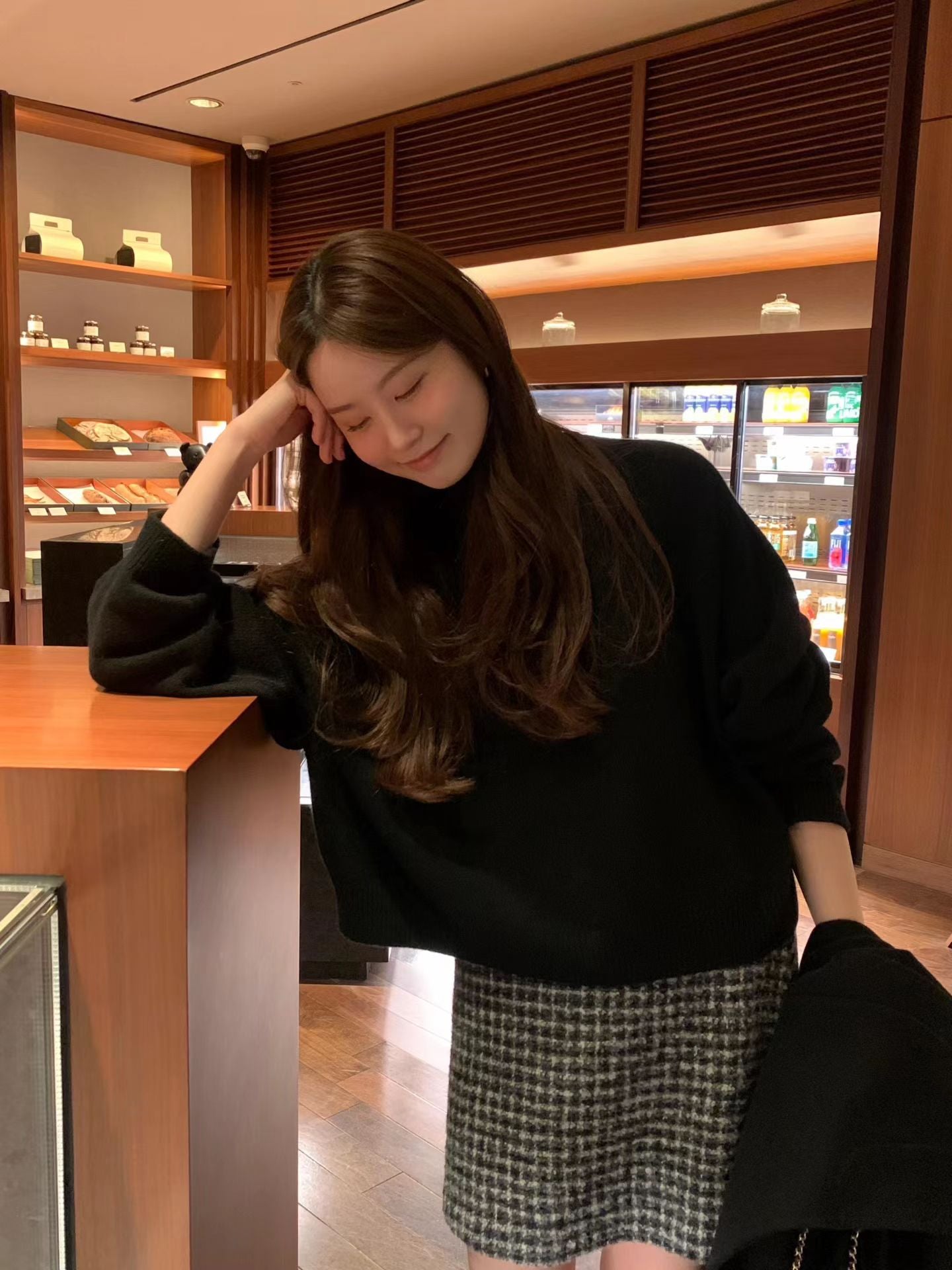 Ounce cash raglan turtleneck knit-3col