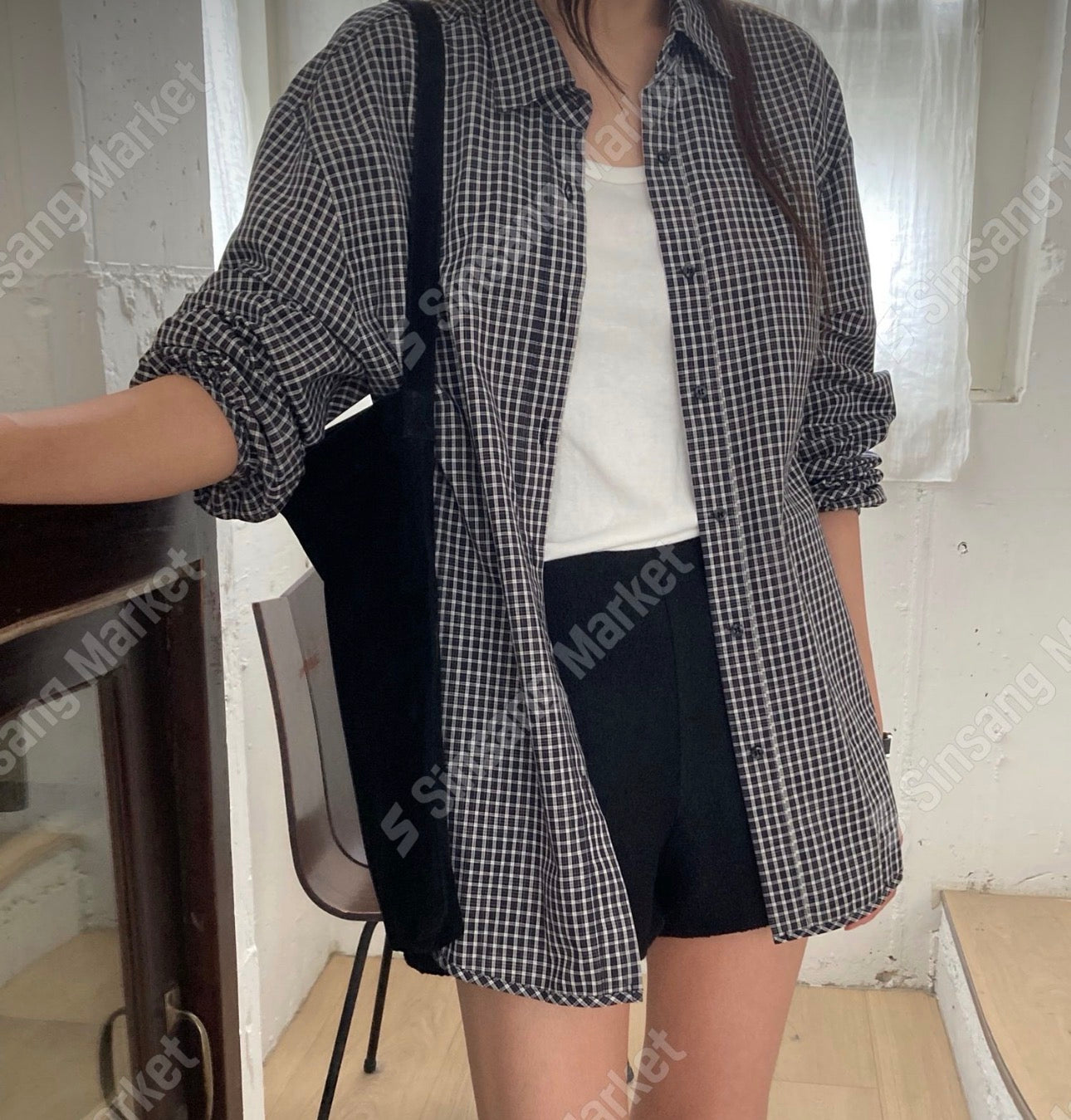 Lowdon check shirt-2col