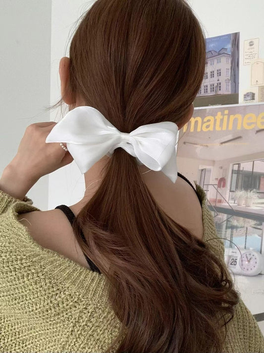 Chiffon ribbon scrunchies