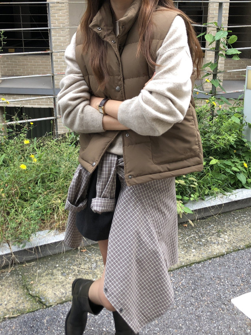 Bloom duckdown vest-3col