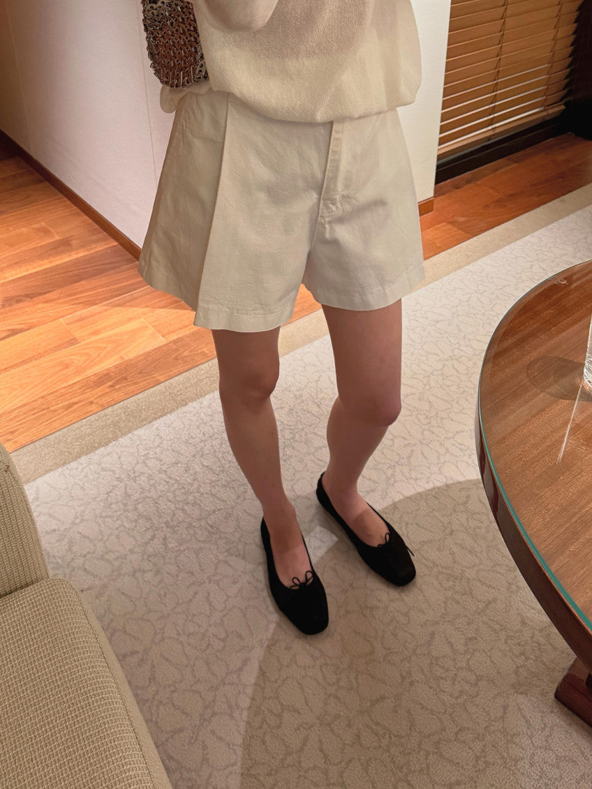pintuck half pants-2col
