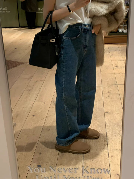 Ounce bow deep blue denim