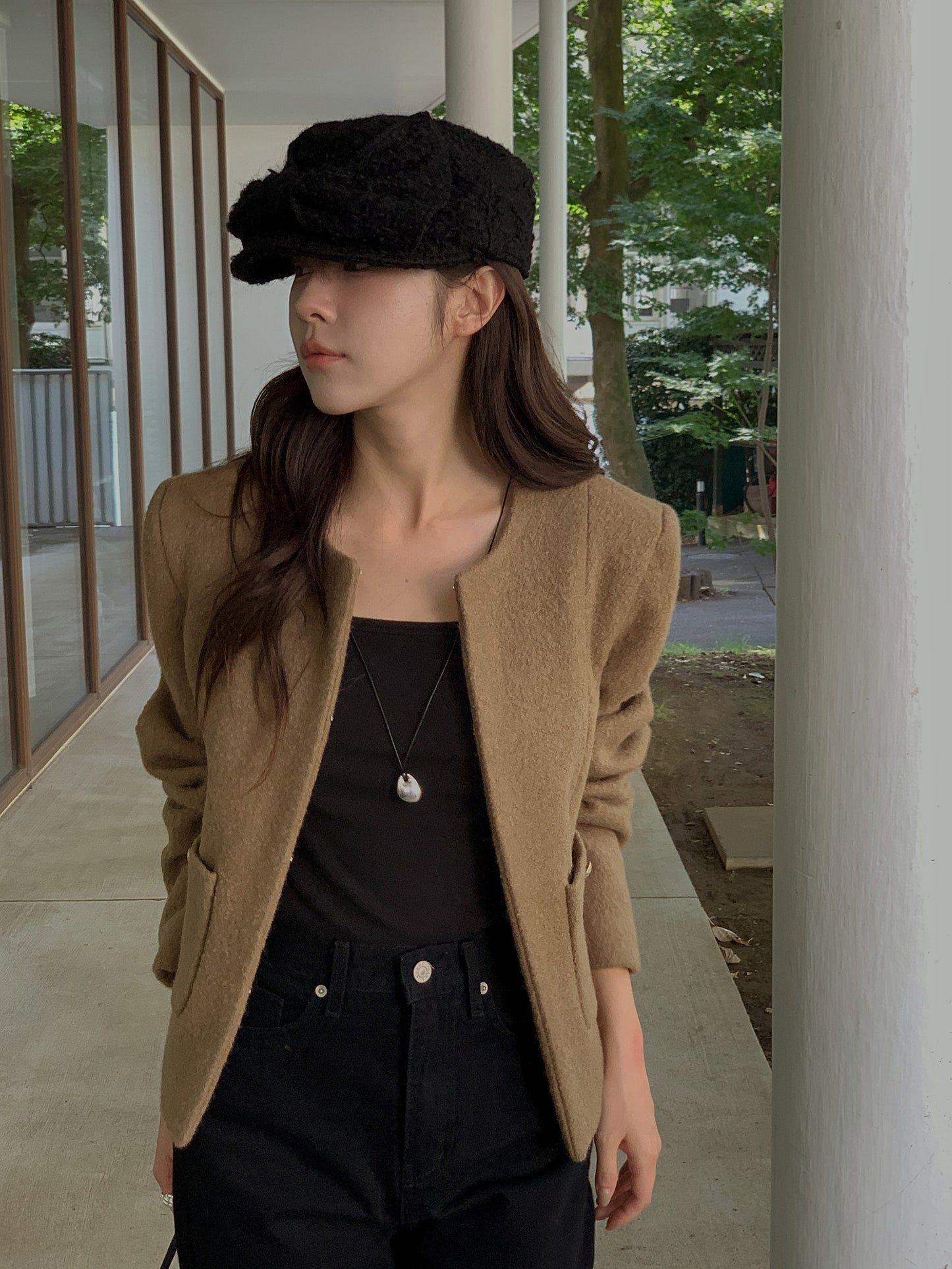 racket wool jacket-3col