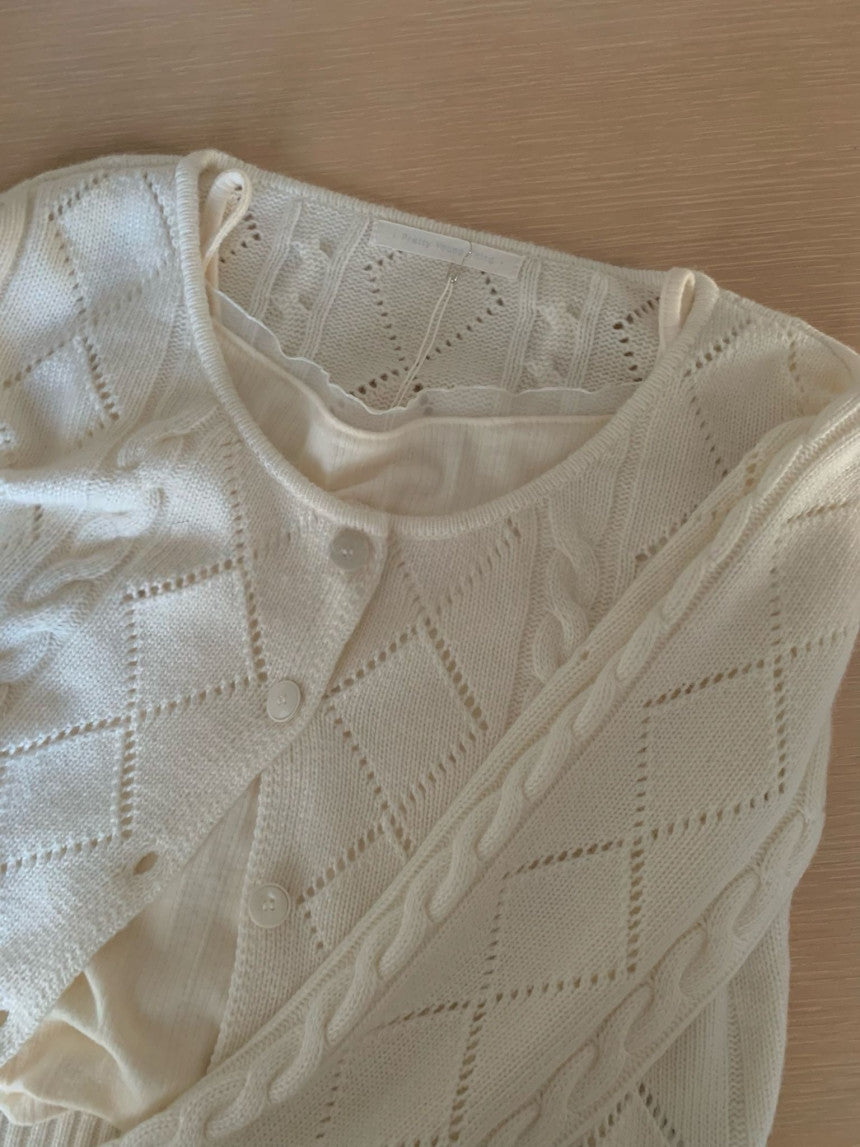 Thing twist cardigan-3col