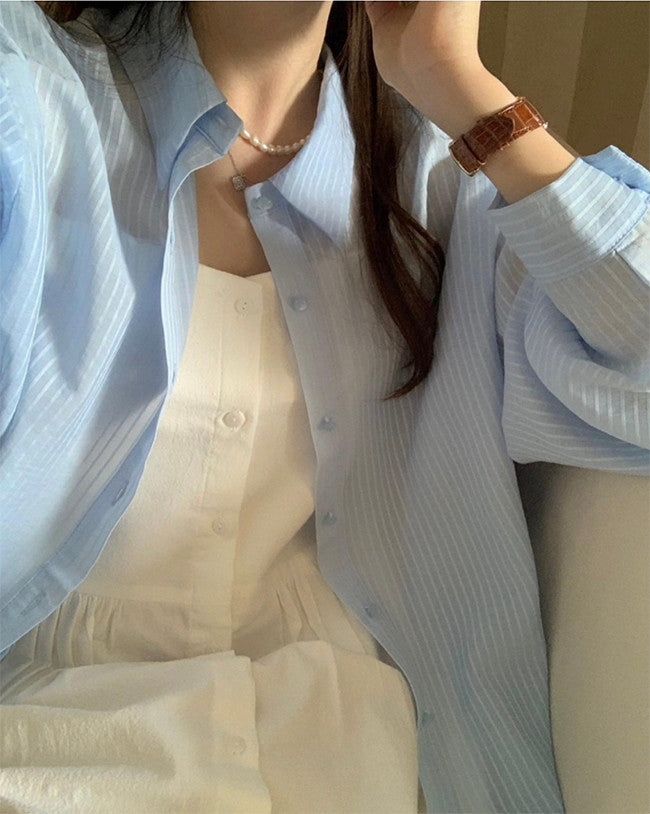 Paul stripe shirt-3col