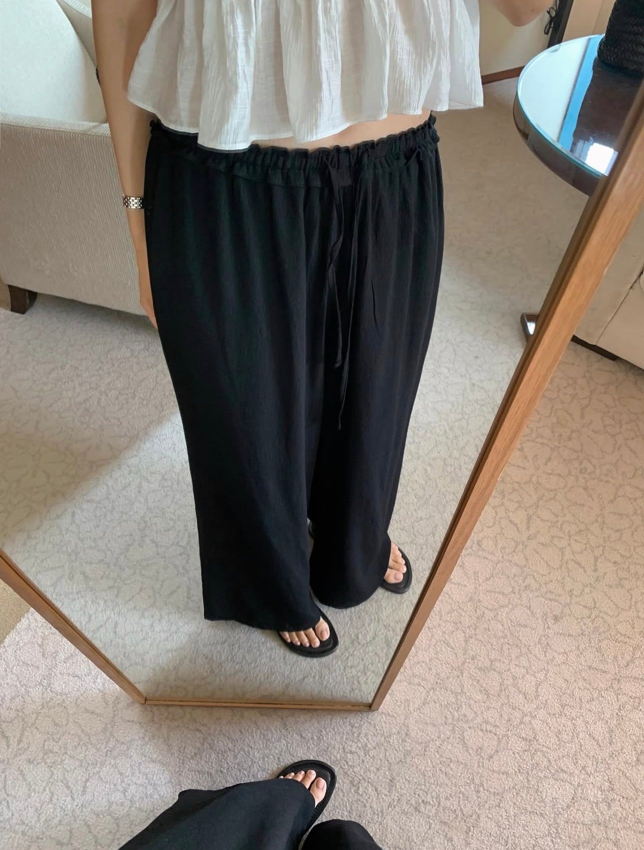 liter coco frill yoru pants-2col