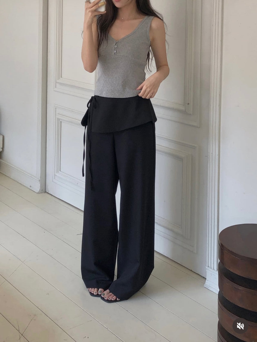 wrap slacks set-3col