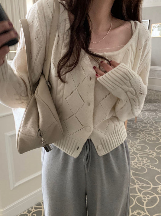 Thing twist cardigan-3col