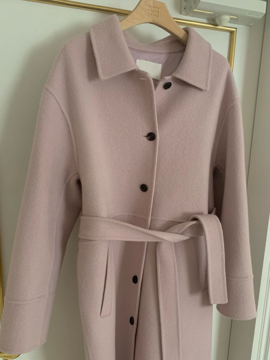 Cookie long handmade coat-2col