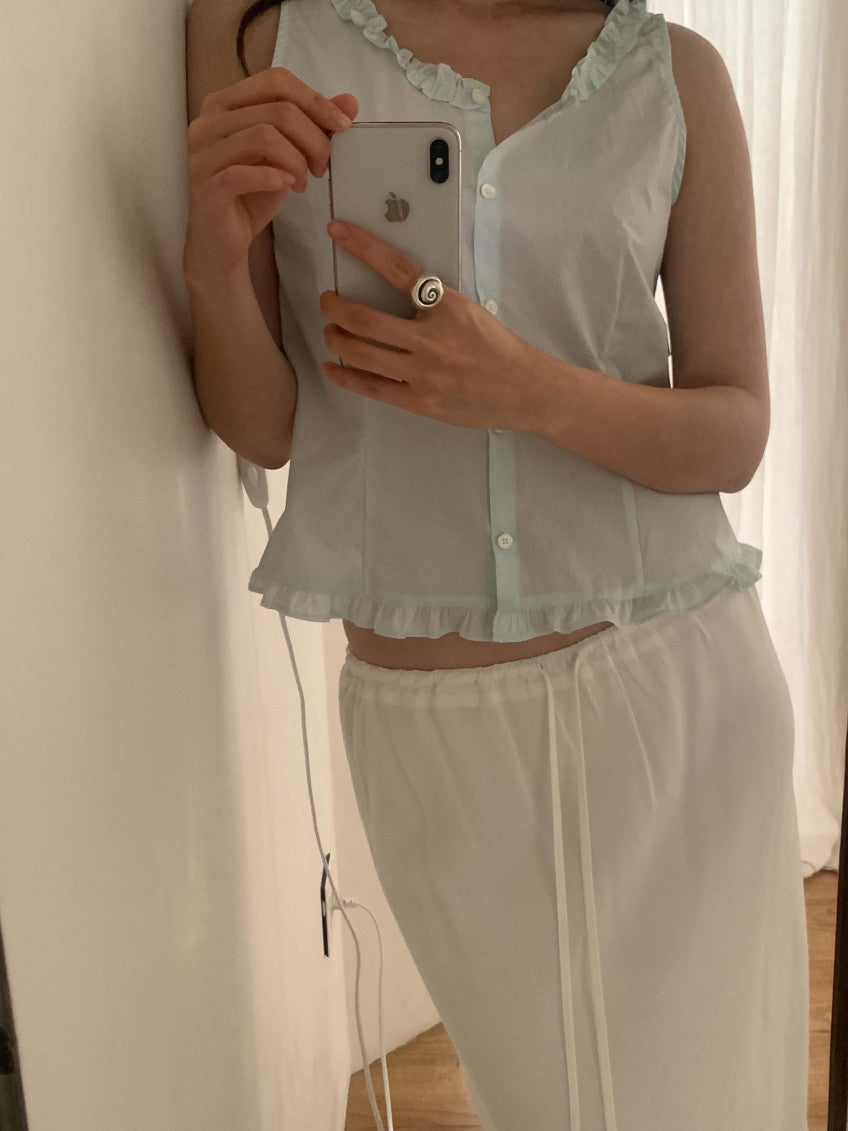 frill sleeveless-3col