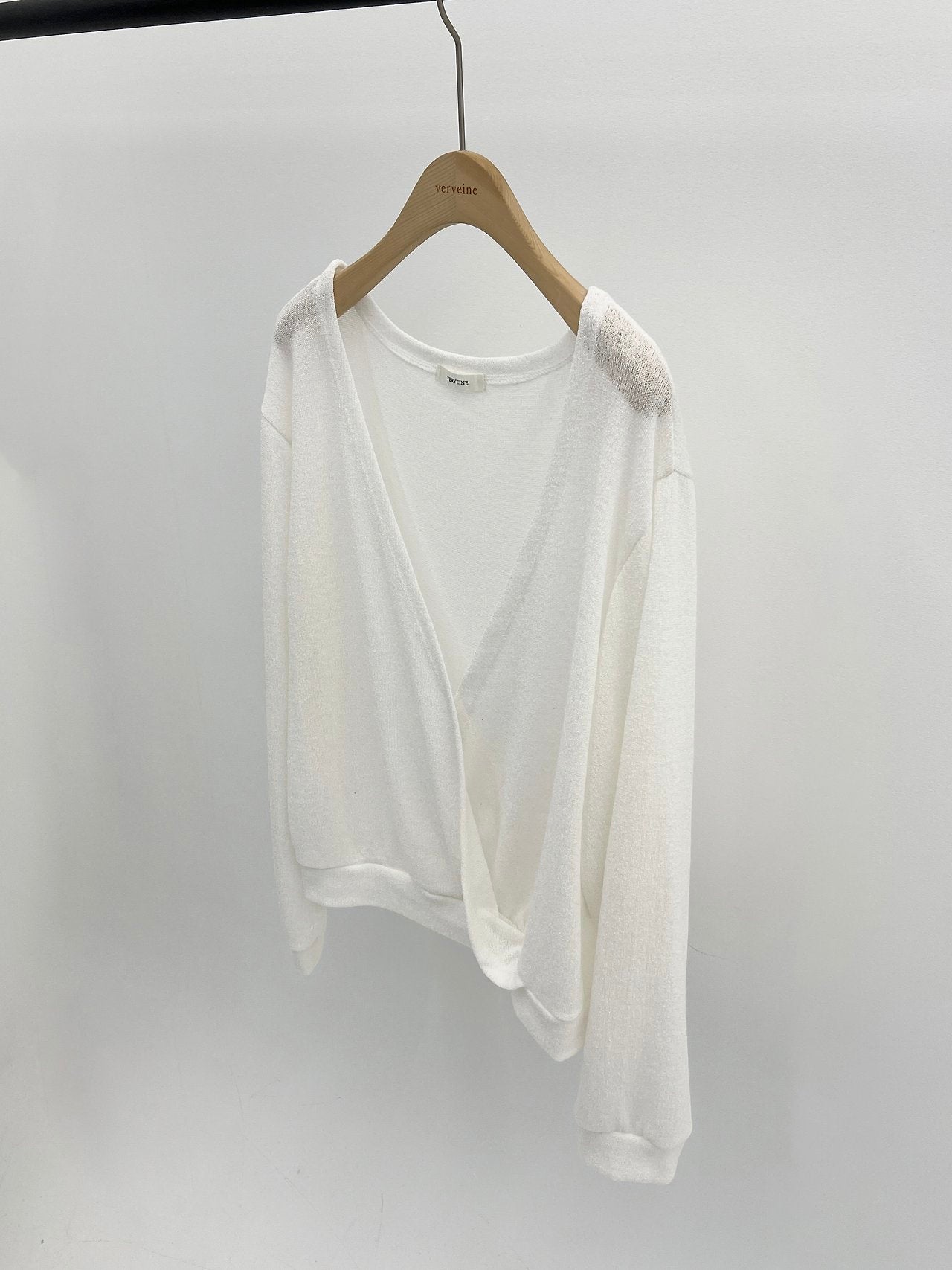 Elina linen deep V-neck knit-3col