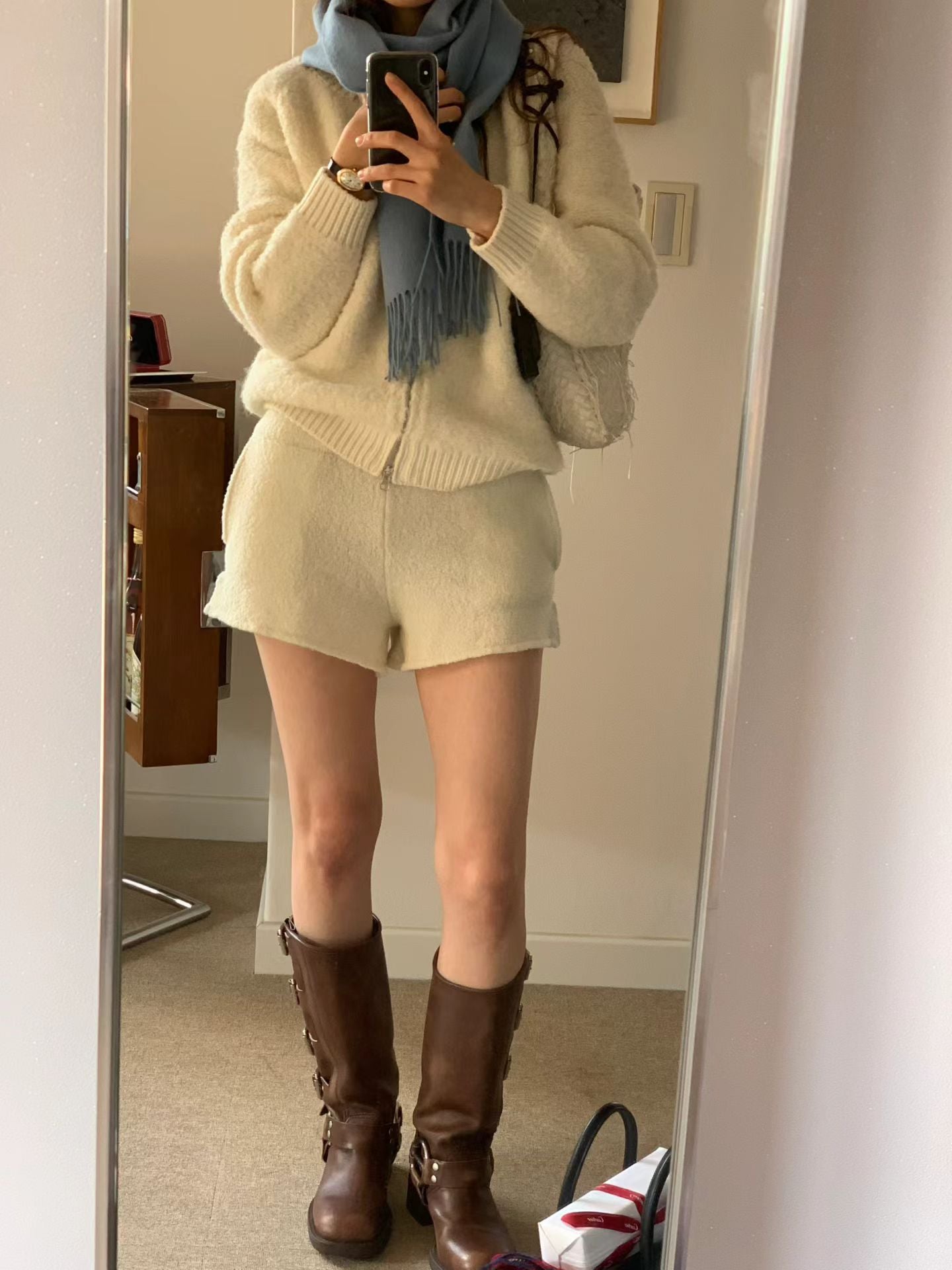 Ounce soft wool muffler-10col