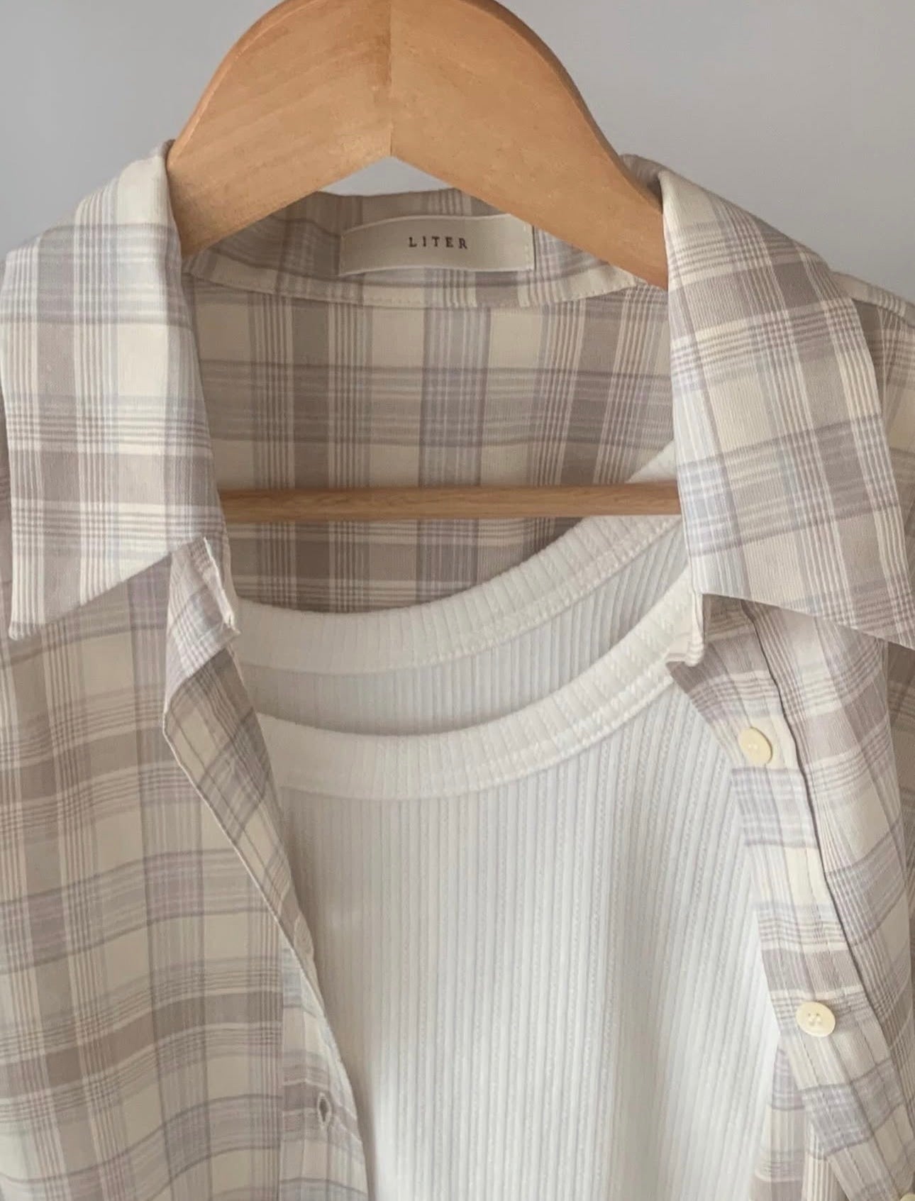 liter bruni check shirt