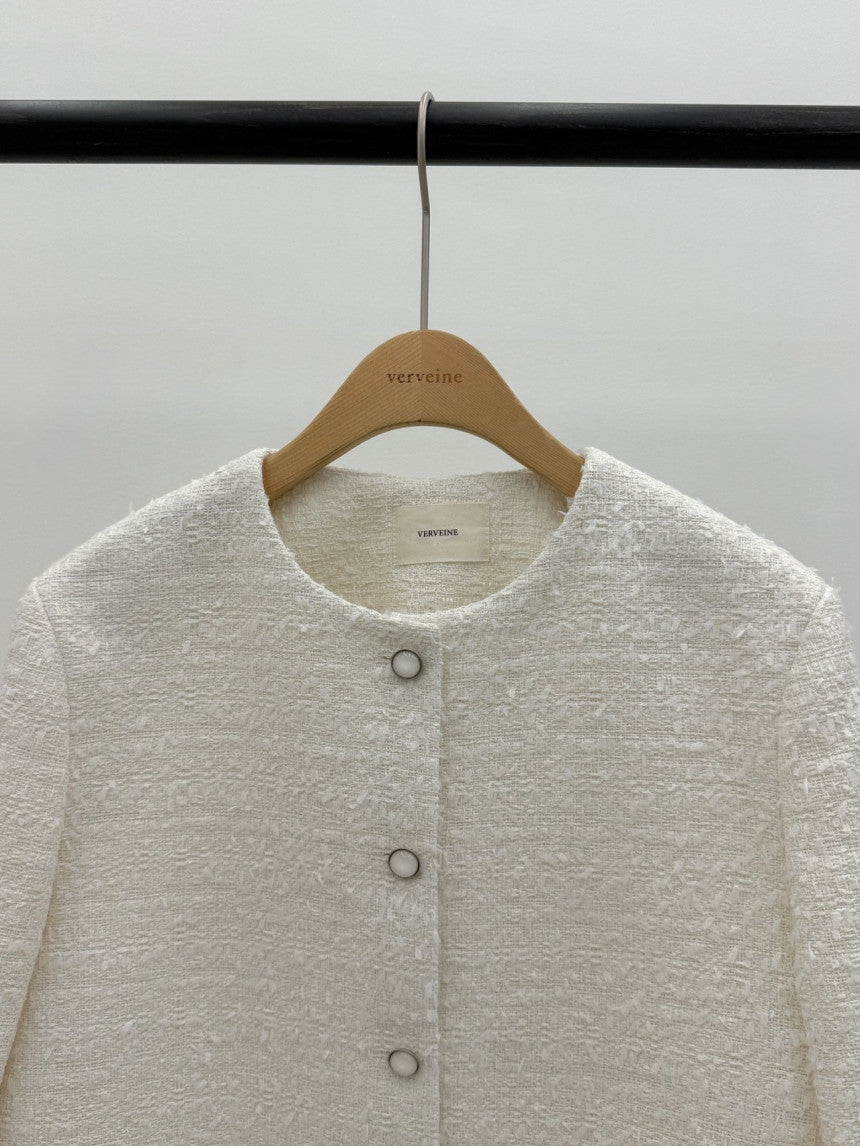 Moore round tweed jacket