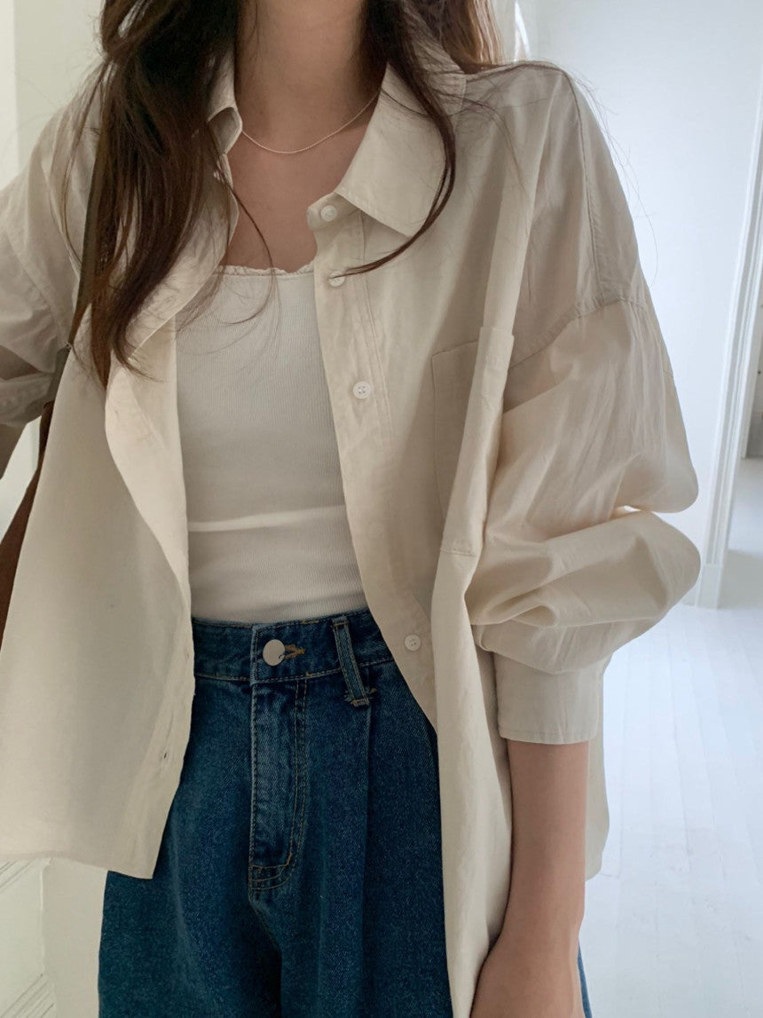 Washing collar shirt-4col