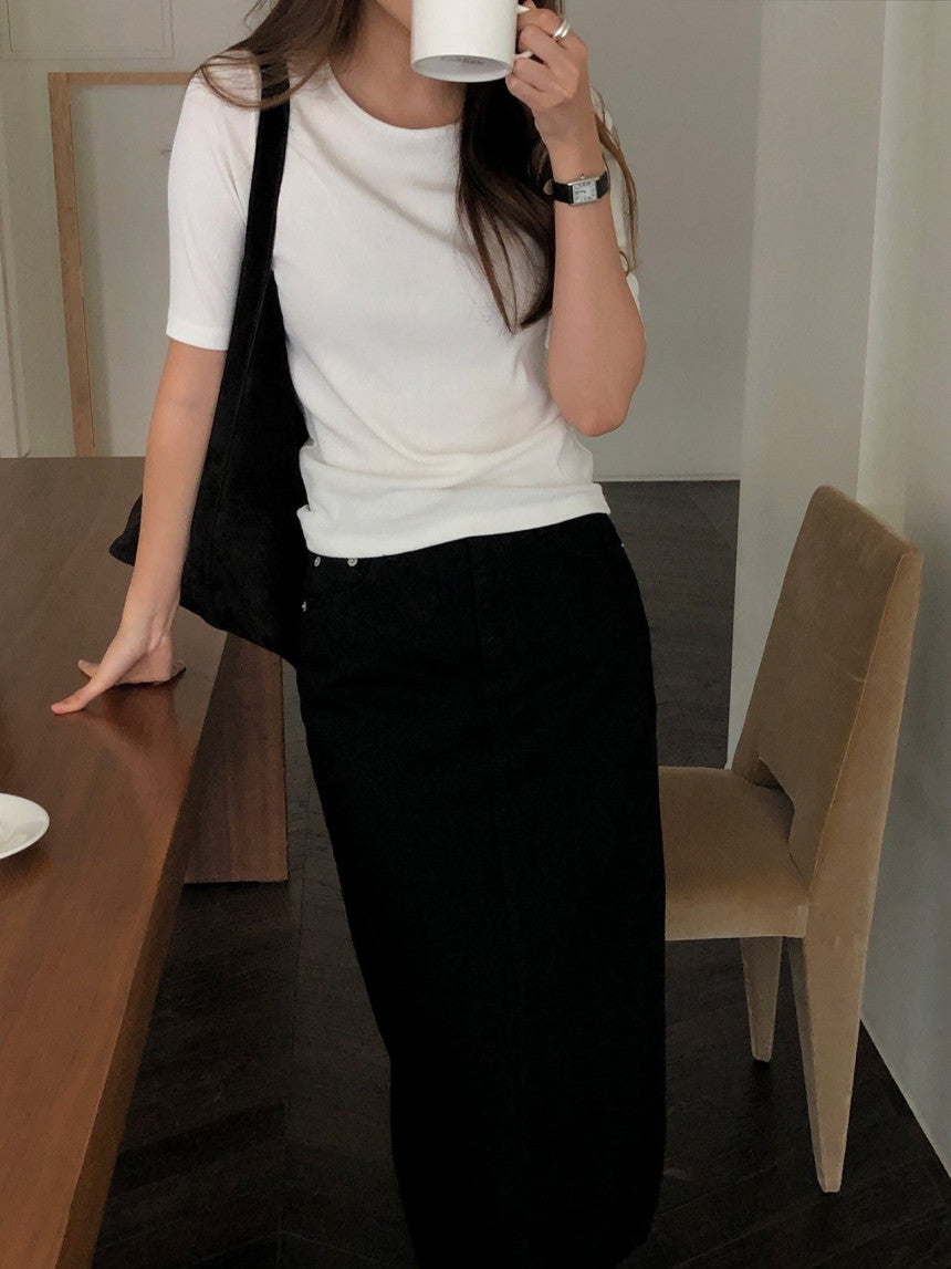 Merry round neck T-3col