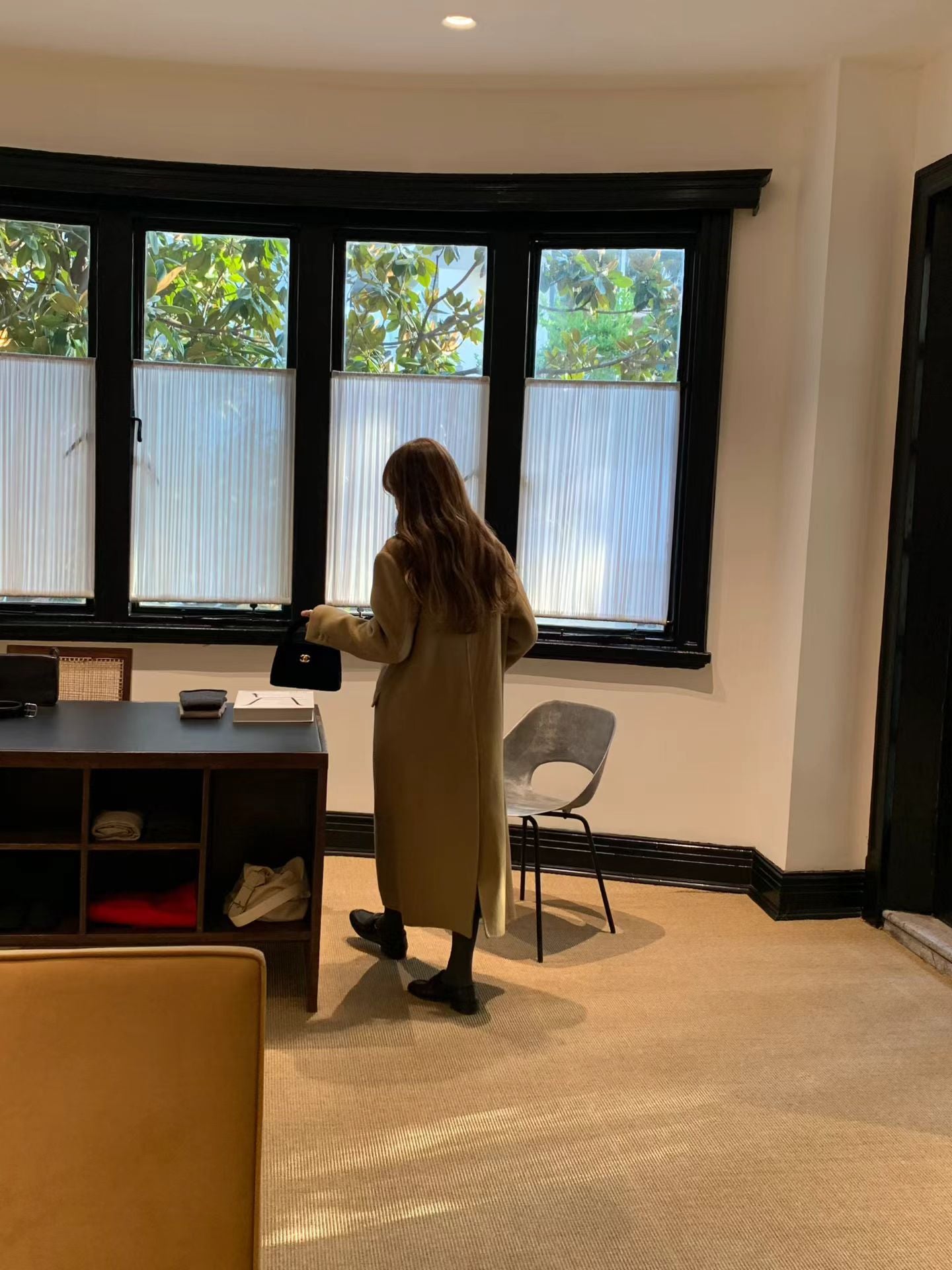 Ounce handmade tate cashmere coat-3col