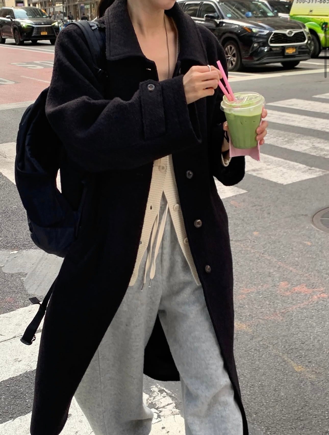 Fushily wool coat-2col