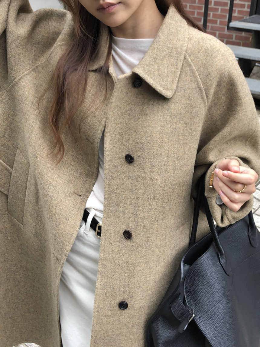 Serin shetland hadmade coat-2col