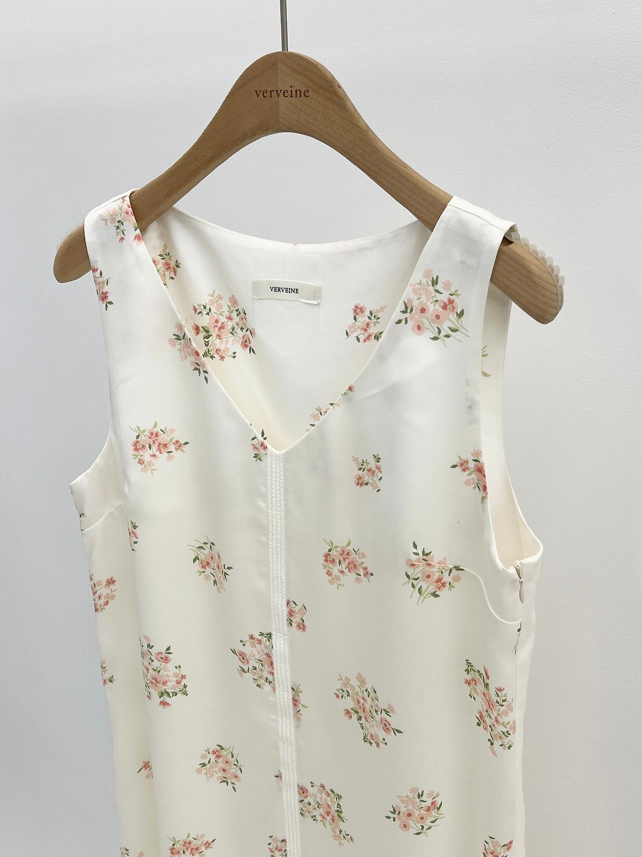 Rosy flower midi layered onepiece