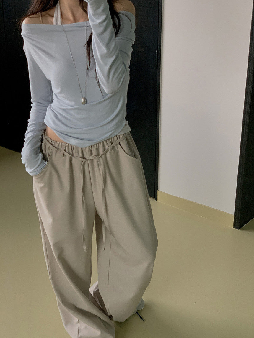 mousse wool slacks-3col