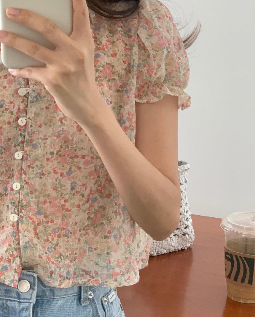 liter kiko flower blouse
