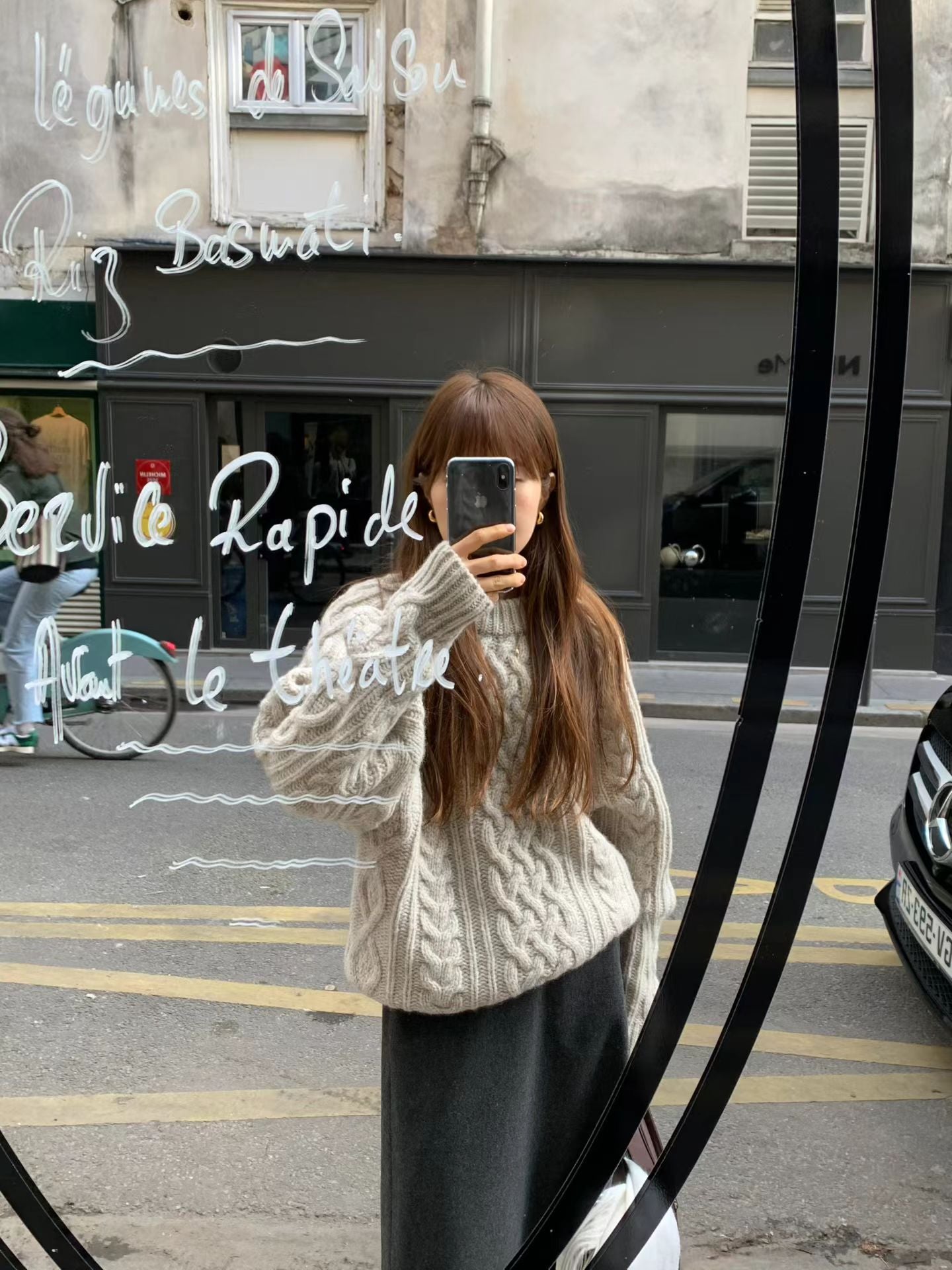 Ounce asto wool midi skirt-3col