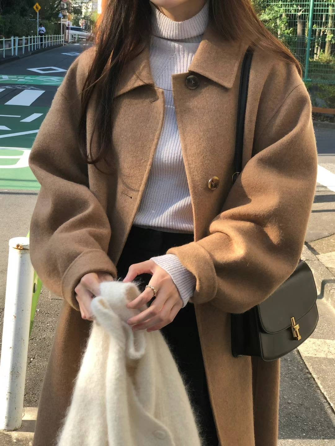 Ounce sophie camel handmade coat-2col