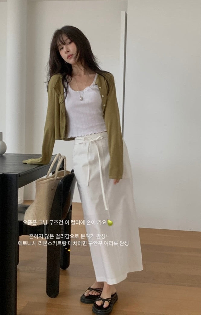 linen cardigan-4col