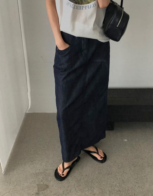 indigo skirt