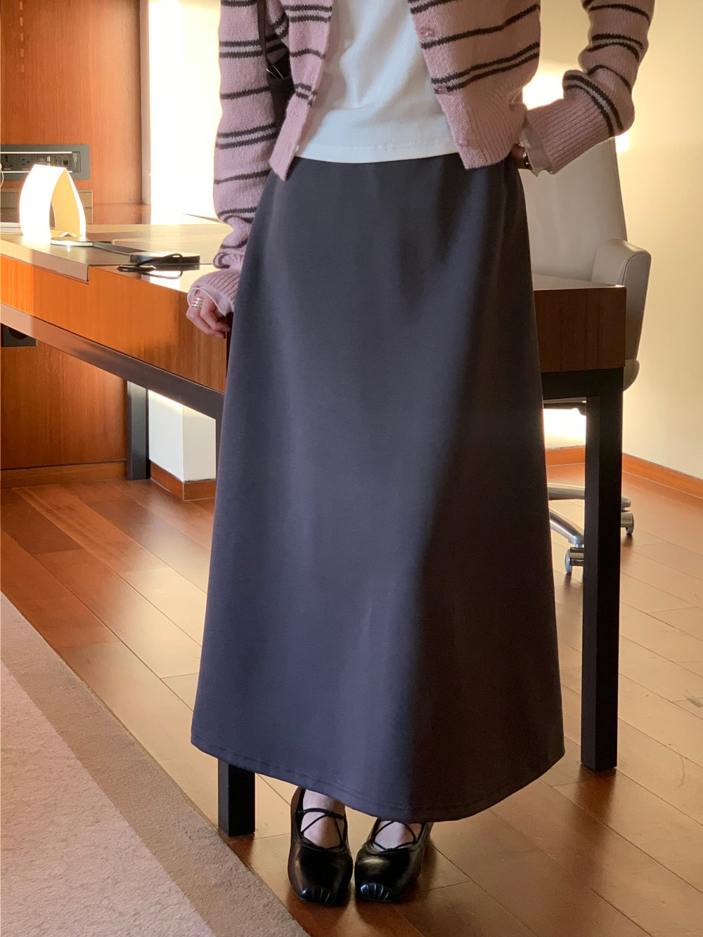 Macaron banding skirt-4col